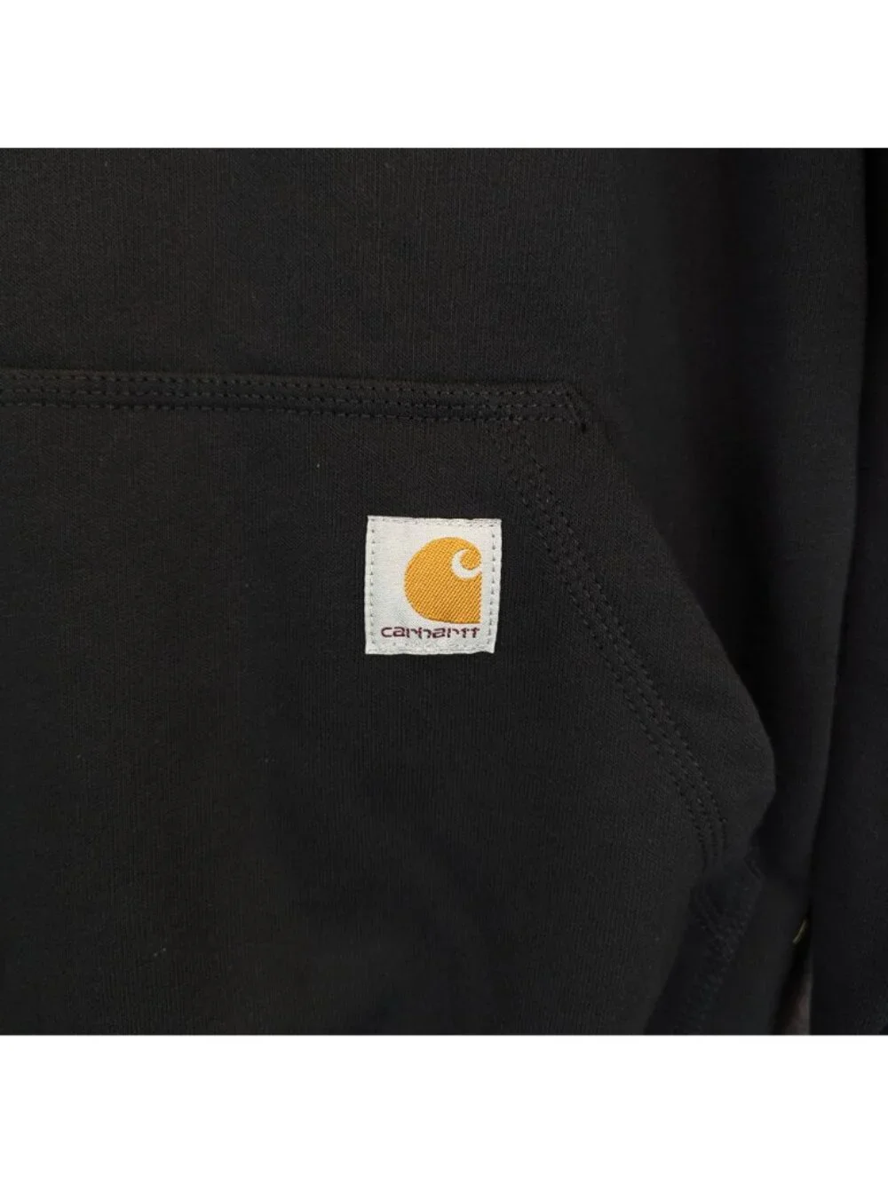 Carhartt Mens Medium Rain Defender Loose Fit Black Hoodie w Exact Sciences Logo - Picture 2 of 9